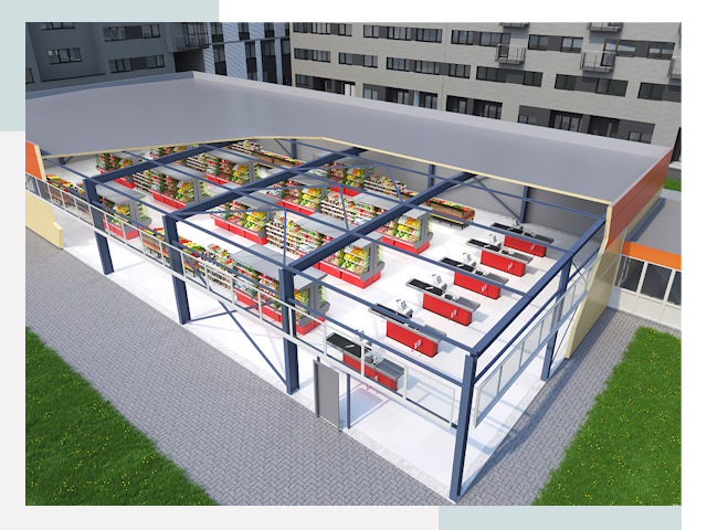 Строительство магазинов в Самара от 606 руб. за м²