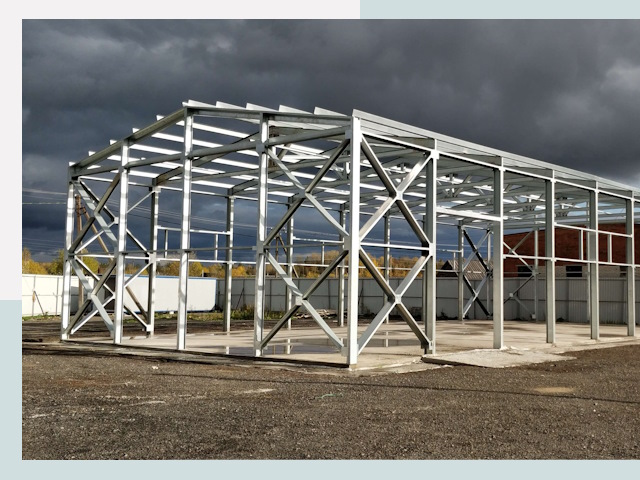 Двускатные ангары в Самара от 606 руб. за квадрат