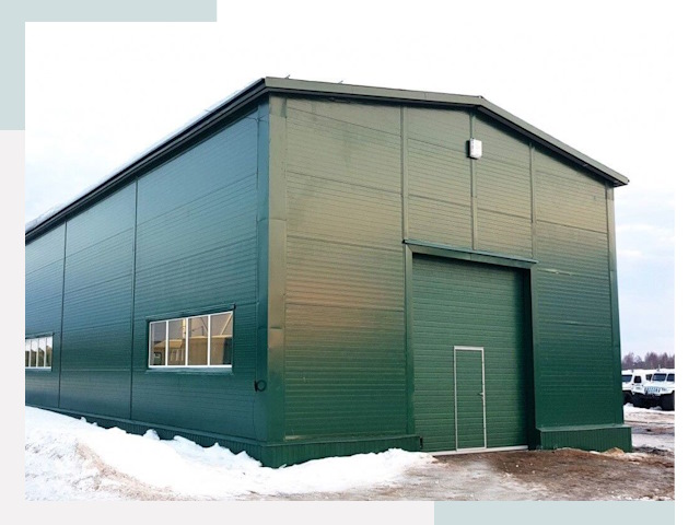 Двускатные ангары в Самаре