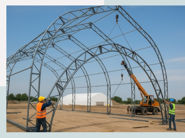 Монтаж ангаров в Самаре от 606 руб. - Надежно и быстро